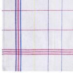 Салфетка универсальная, ХЛОПОК, 47х65 см, белая клетка, легкий цветной контур, ассорти, BOOMHOUSE (БУМХАУС), 700886