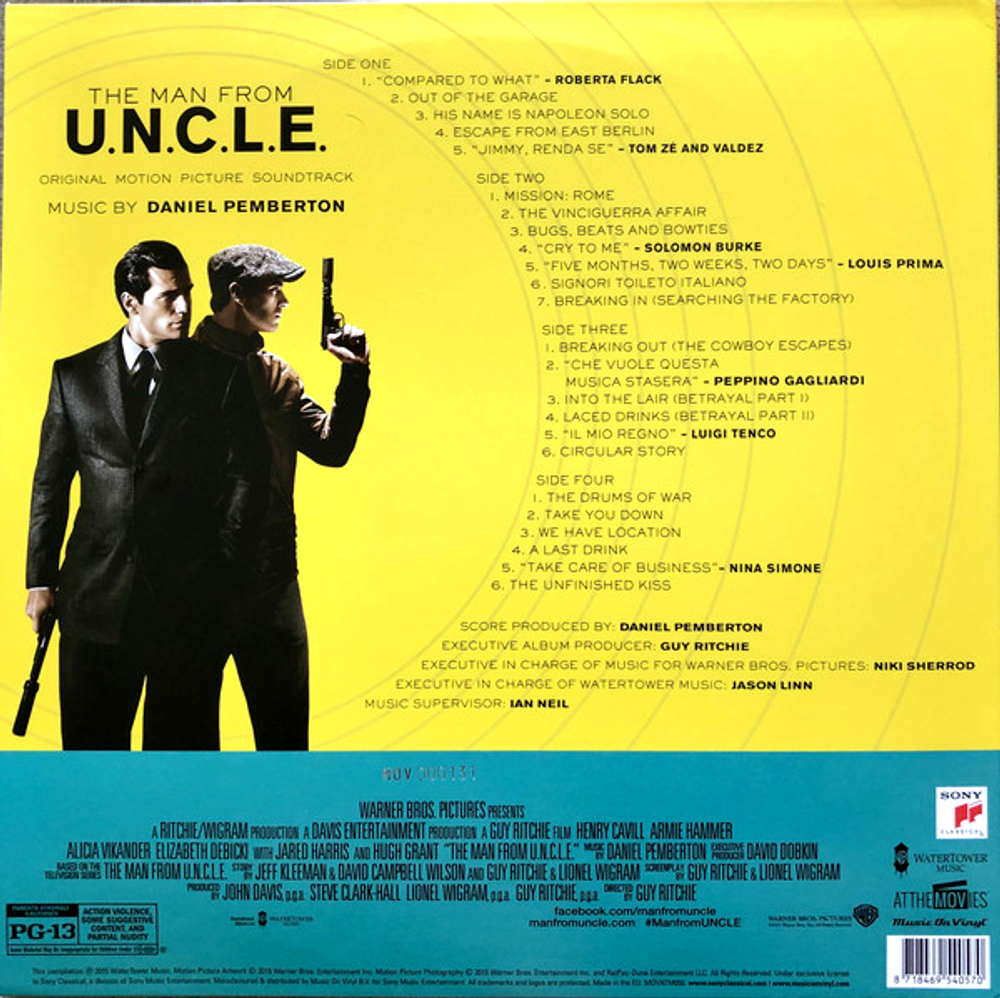 Soundtrack / Daniel Pemberton: The Man From U.N.C.L.E. (Coloured Vinyl)(2LP)