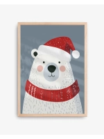 Новогодний постер 40х50 см интерьерный декор