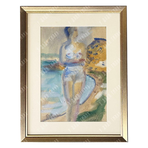 Динес Ю. С. Обнажённая на фоне моря. 1960