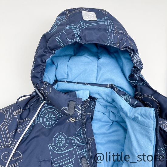 Комбинезон зимний "Техника" темно-синий