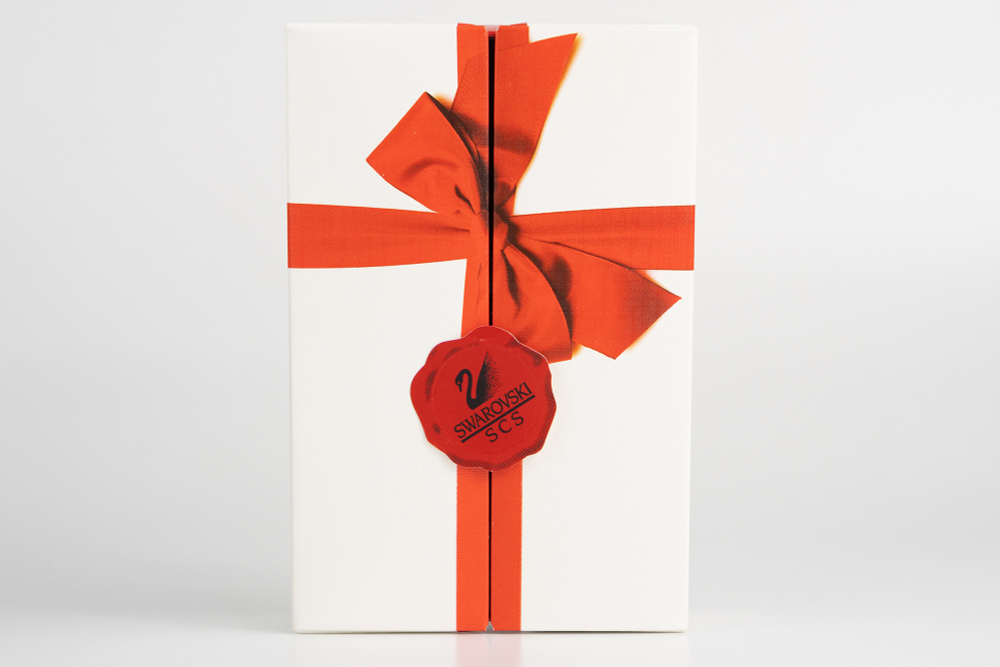 Пресс-папье Swarovski в виде сердца красного цвета