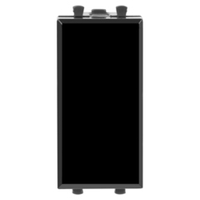 Кнопка модульная, "Avanti", "Черный квадрат", 1 модуль