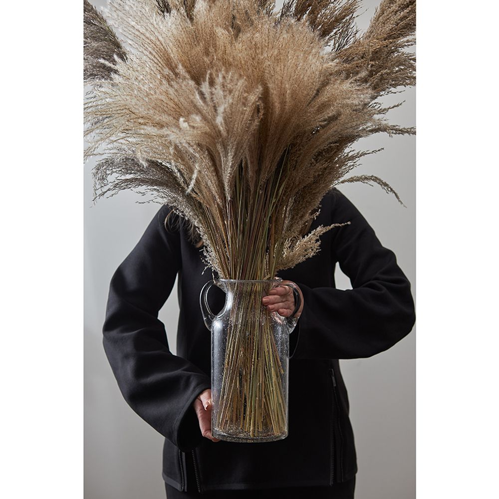 Ваза для цветов Flowi, 29 см, прозрачная