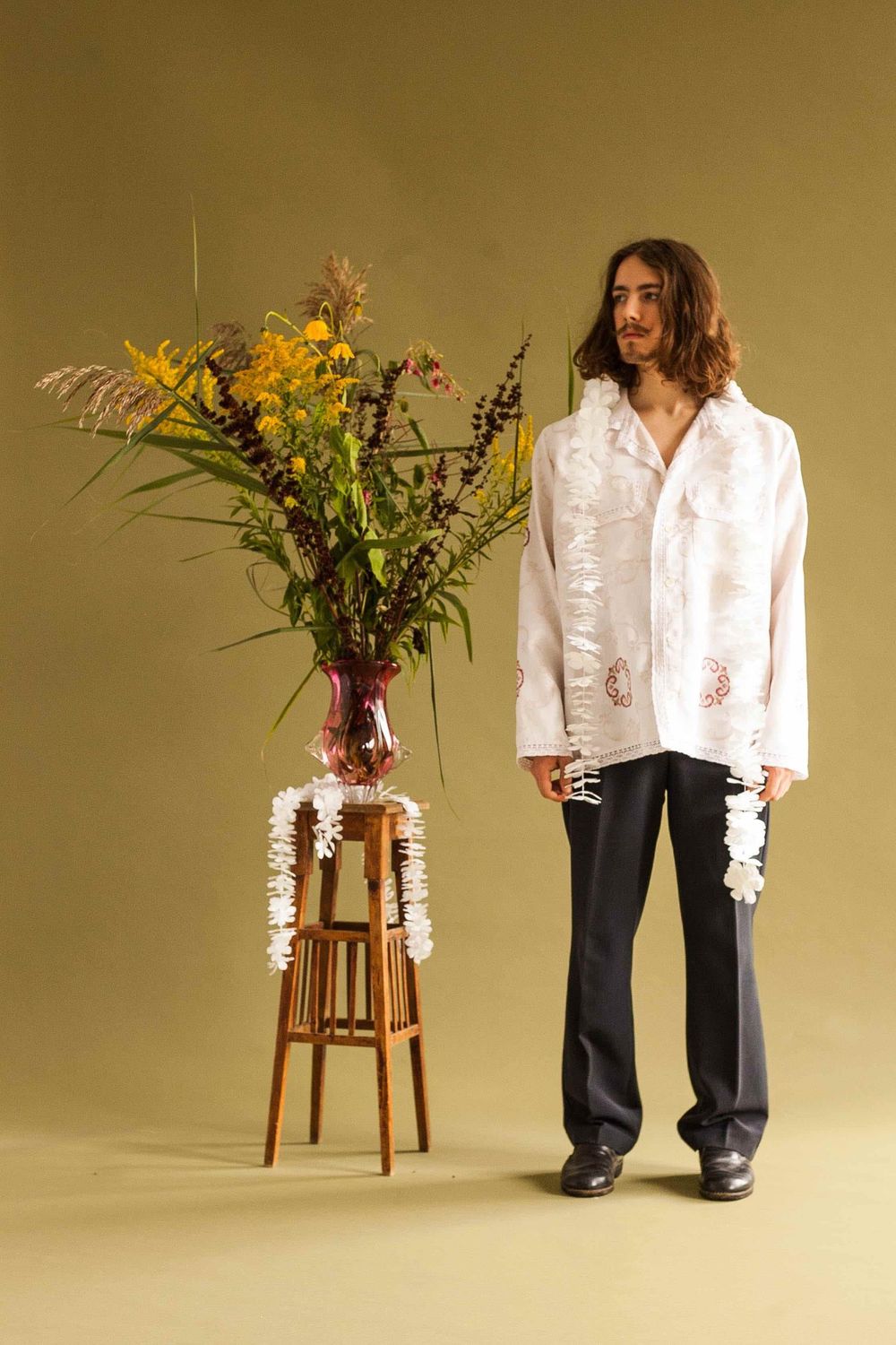 Рубашка Soeurs Embroidered Ornamental Pattern Shirt