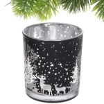 Подсвечник «Зимнее сияние» 7*7,8 см, Черный