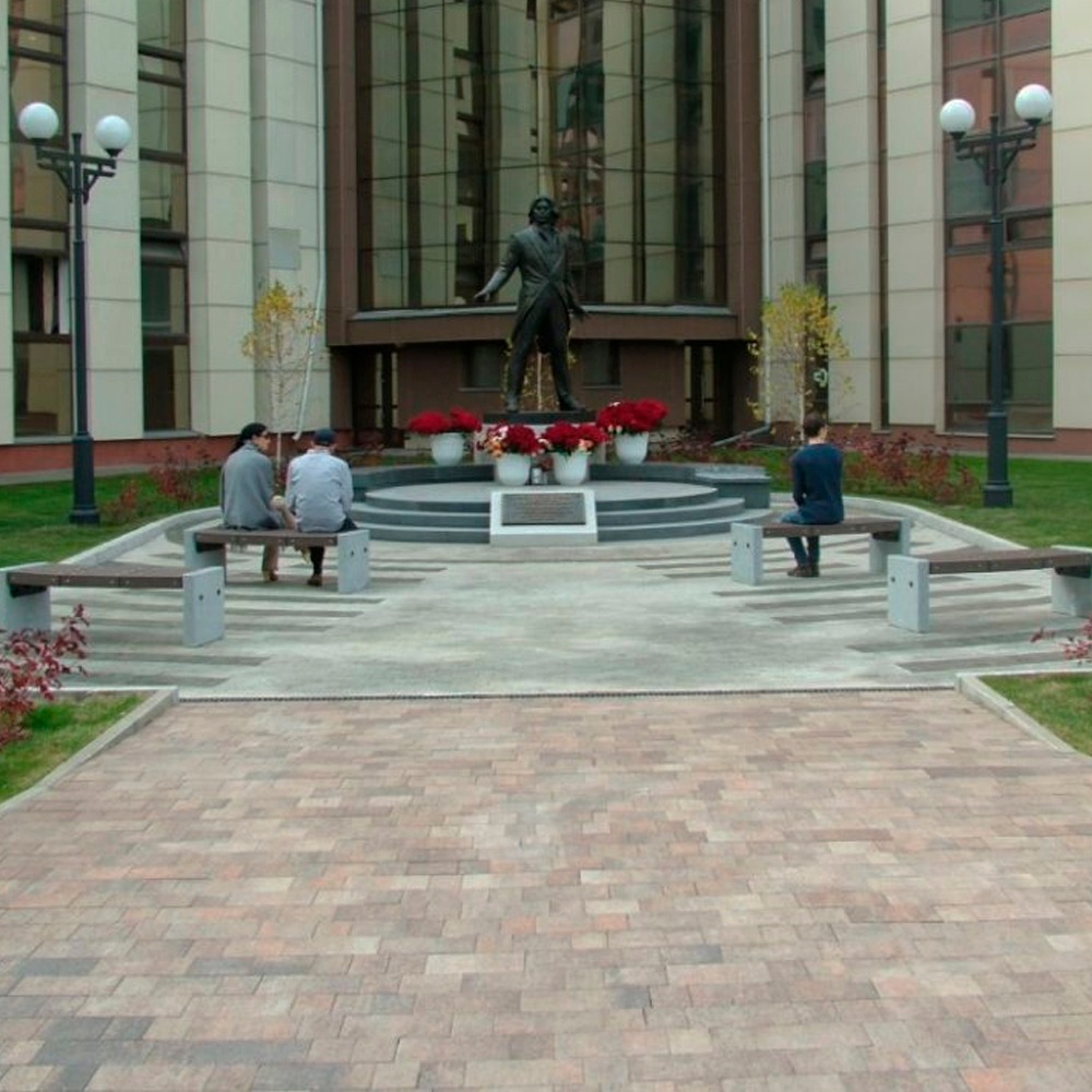 Тротуарная плитка СТАРЫЙ ГОРОД - Листопад гладкий Клен, комплект из 3 видов плит