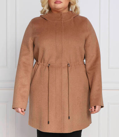 Хлопковое пальто tahiti plus size Persona by Marina Rinaldi - светло-коричневый(1013062)