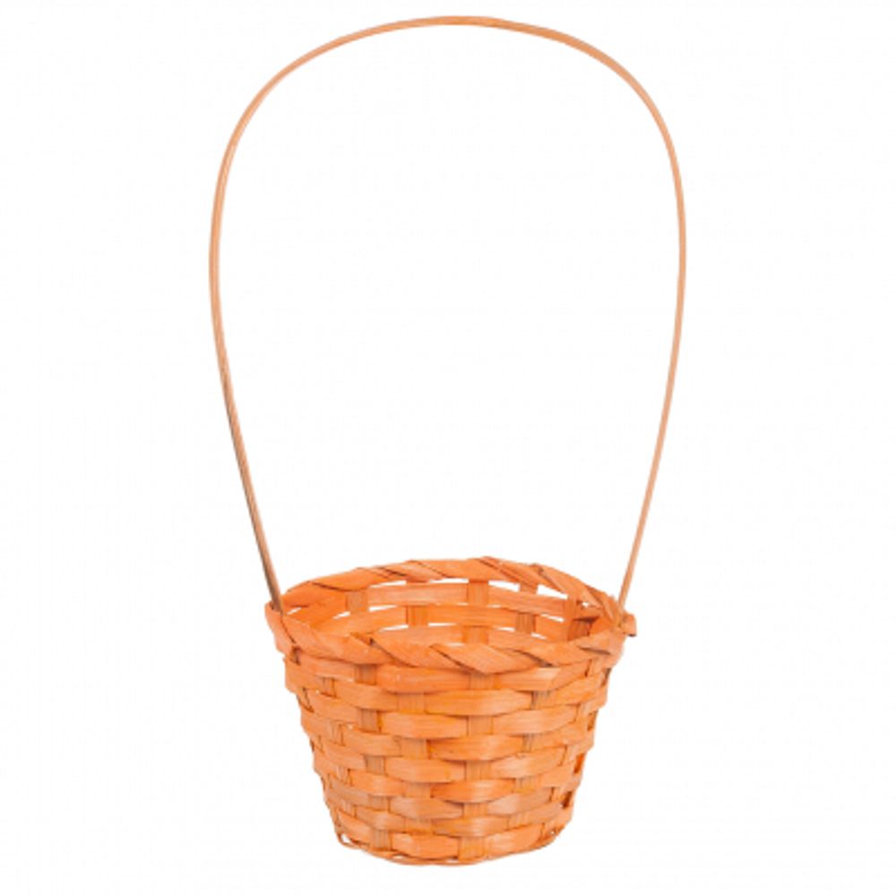 Корзина (бамбук) D13xН9,5 НН28 ОРАНЖЕВЫЙ