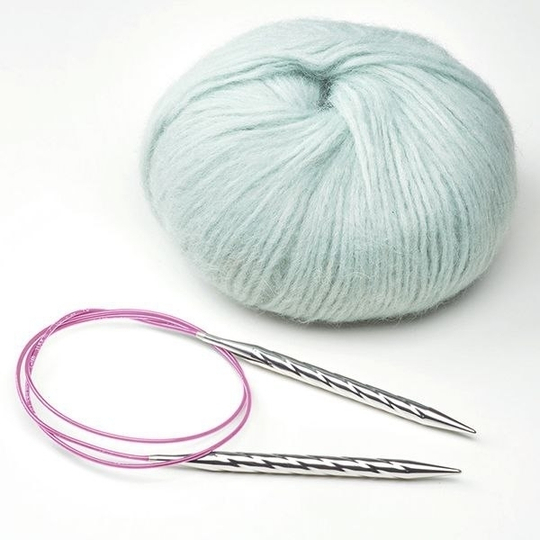 Спицы металлические круговые супергладкие, addiUnicorn