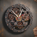 Автоматон Bite 1682 Circle Старый металл – настенные часы в стиле стимпанк