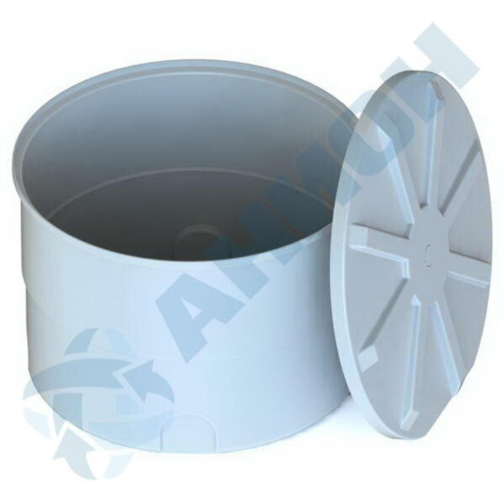 Бак цилиндрический вертикальный 1000 л с дыхательным клапаном Анион 1000 л. вертикальный (1360x1360x970см;белый) - арт.559494