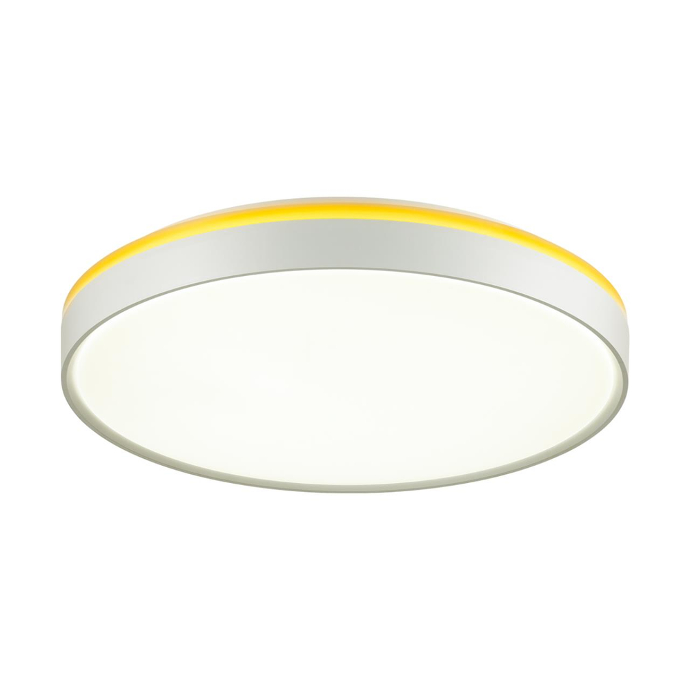 7709/DL COLOR SN 154 Светильник пластик/белый/желтый LED 48Вт 4000К D420 IP43 KEZO YELLOW