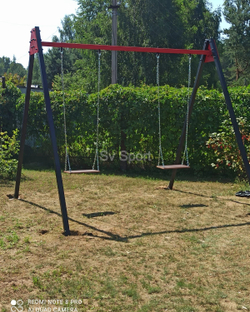 Монтаж уличных качелей Sv Sport