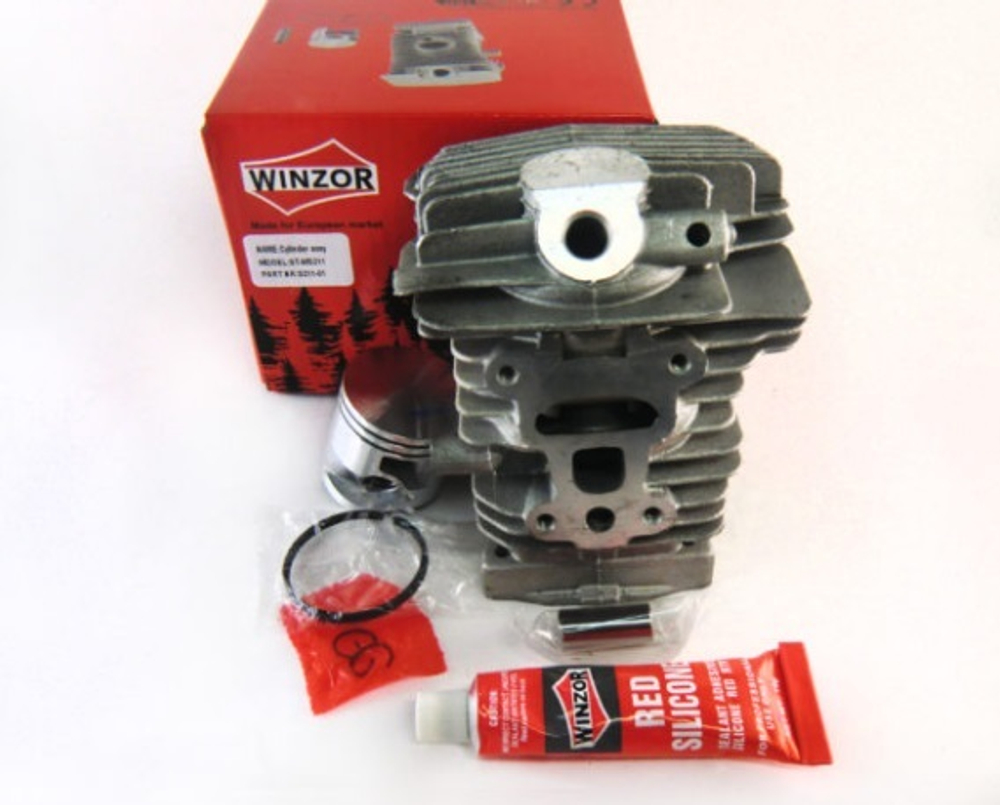 Поршневая группа б/п Stihl MS-211 (D:40-мм, 2-кольца, до 2013г., герметик) [Winzor]