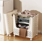 Пластиковая корзина на колесиках