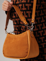 Замшевая сумка Azaro 30639 оранжевый карандаш