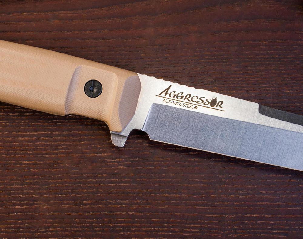 Тактический нож Aggressor AUS-10Co (Cryo) Stonewash G10