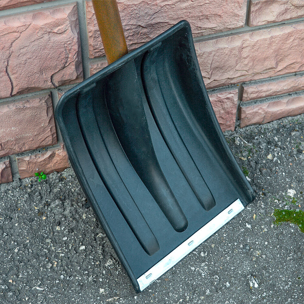 Лопата автомобильная "Авто-Вьюга" неразборная 260*350мм с оц.планкой, цветной черенок