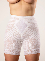 Корсетные кружевные панталоны высокой степени коррекции (Размер: 6X) (Цвет: бежевый)