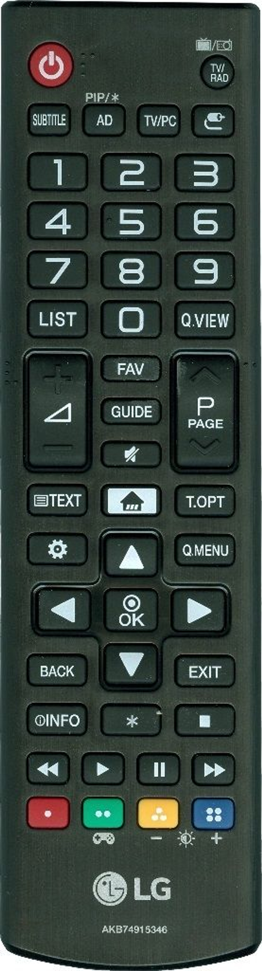 Пульт LG AKB74915346 оригинальный