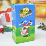 Сувенир "Дед Мороз" музыкальный 26см, в красной шубе, танцует (работает от 3*АА)