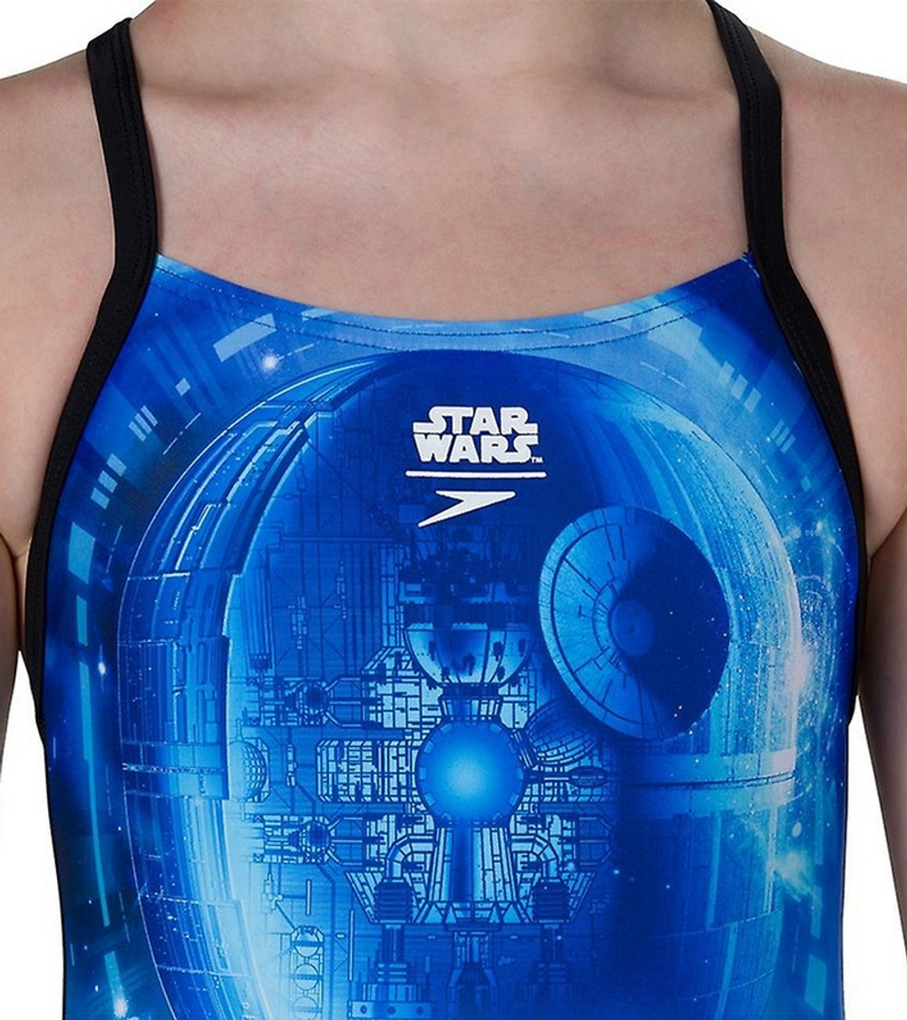 Купальник детский спортивный Speedo Death Star Allover Thinstrap Crossback