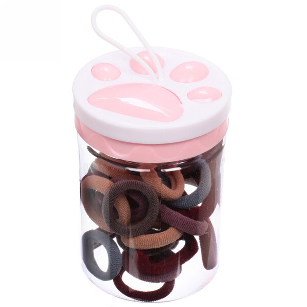 Резинки детские для волос 30шт (+-2 шт)»Stylе box», микс 4 цвета, 8*5,5см