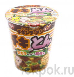 Лапша Чикен Рамен со вкусом курицы и свинины Nissin, 101 гр