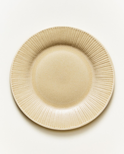 Zara Home тарелка десертная из каменной керамики, цвет бежевый, 22 см