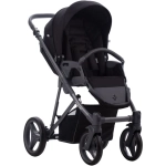 Коляска 2 в 1 Bebetto FLAVIO 10 (черный) серая рама