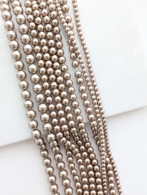 Жемчуг Майорка, цвет капучино