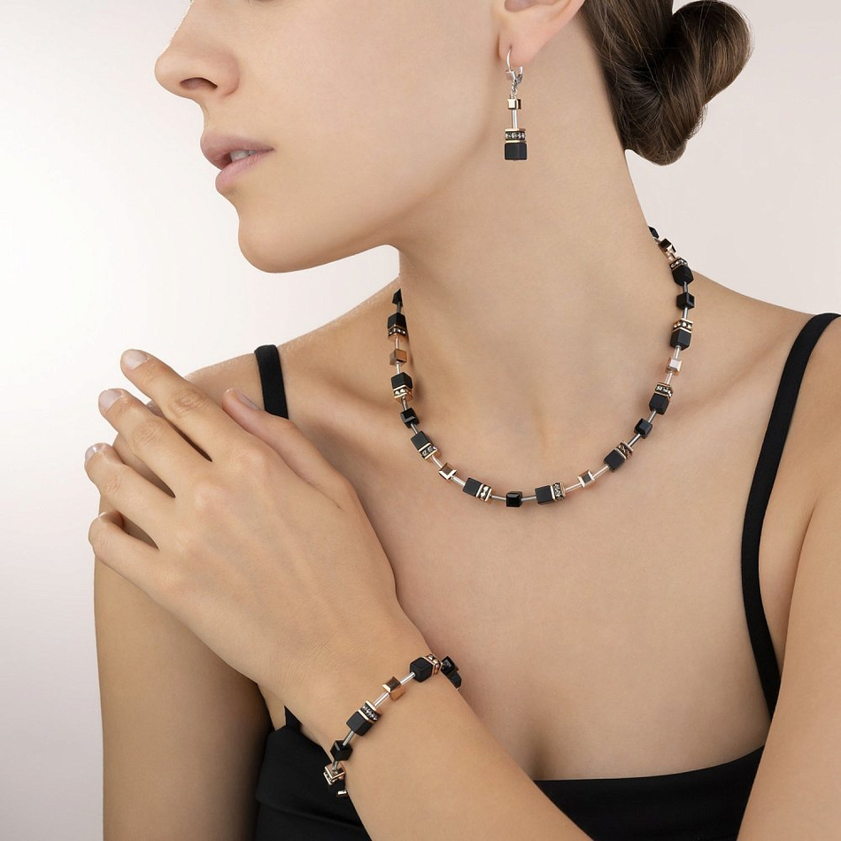 Колье Coeur de Lion 4018/10-1300 цвет чёрный, золотой
