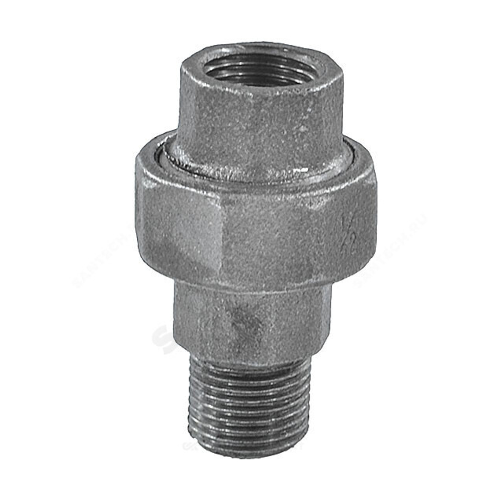 Соединитель прямой американка чугун Ду 15 (1/2") ВР/НР конусный Fittex PLUS