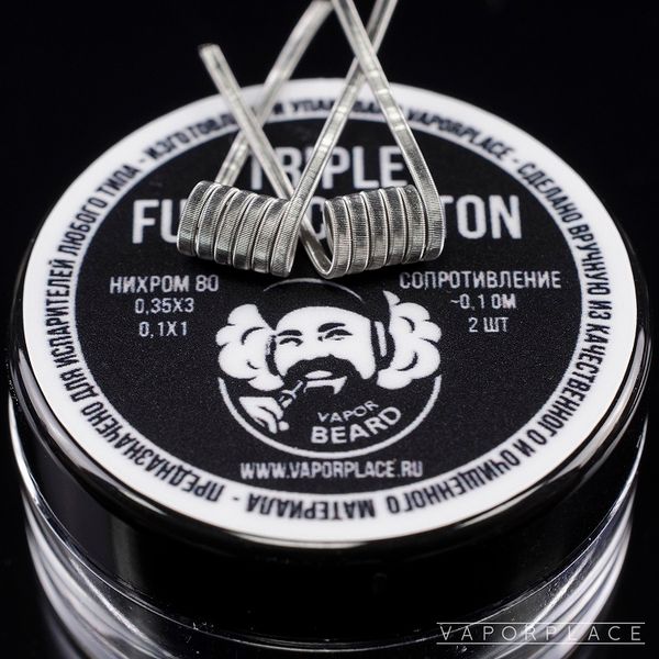 Купить Triple Fused Clapton (NiCr 0,35х3 NiCr 0,1) 3мм 0,1 Ом