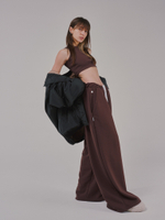 Baggy Trousers LOGO French Roast