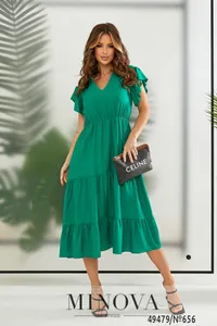 Платье 656-зеленый Minova