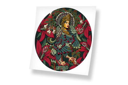 Наклейка водостойкая "Череда-2" винил 12х12см