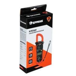 Клещи токоизмерительные ЕРМАК с мультиметром в мягком кейсе