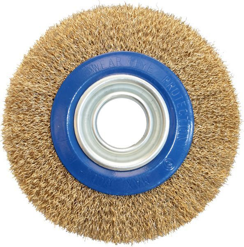 Щетка для точил мягкая переходники 1/2"-1" Практика (150мм)