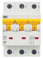 KARAT Автоматический выключатель ВА47-60M 3P C 50А 6кА IEK