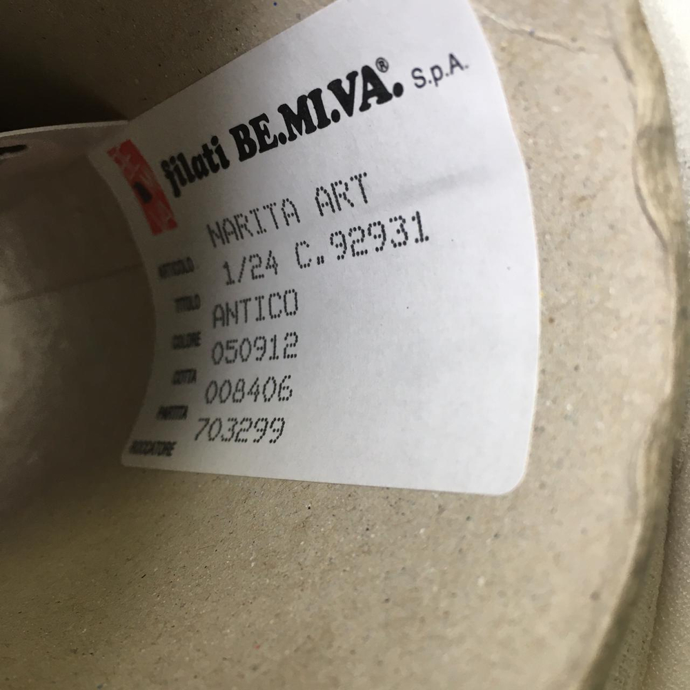 NARITA - Be.Mi.Va; вискоза, люрекс, п/а; 2400м/100гр; col. Antico, цвет: розово-бело-коричневый с золотым люрексом; S303