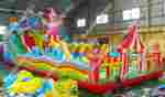 Коммерческий надувной батут "Парк развлечений" 18*8*8 м