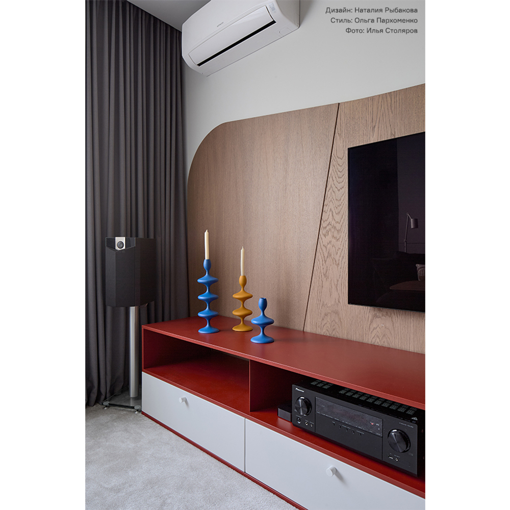 Подсвечник vivlend, 20 см, синий