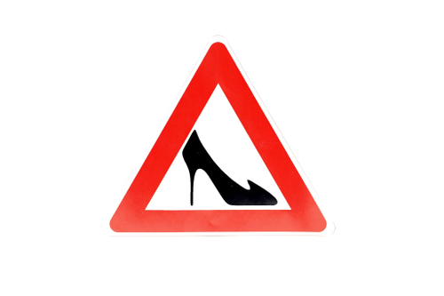 САМОКЛЕЙКА ЗНАК ТУФЕЛЬКА 157ММх135ММ