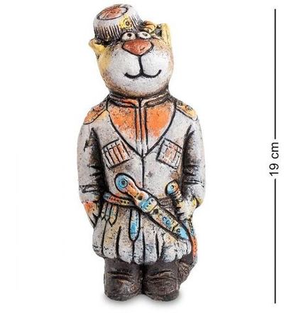 KK-418 Фигурка "Кот Казак" шамот