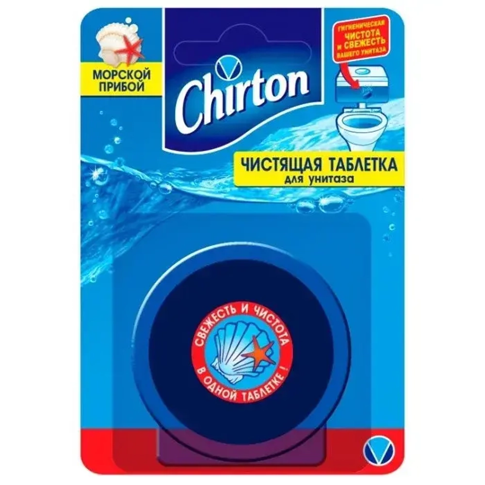 Таблетки чистящие для унитаза CHIRTON Морской прибой 50г