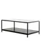 Столик журнальный Mayen, 100х35 см, черный мрамор/стекло
