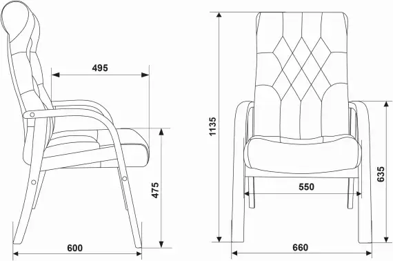 Кресло Бюрократ T-9928 WALNUT-CF зеленый кожа на ножках дерево