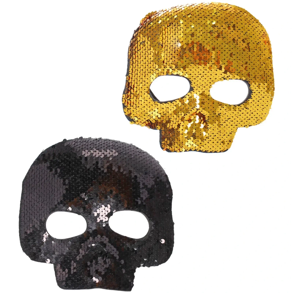 Маска карнавальная «Блестящий череп», микс